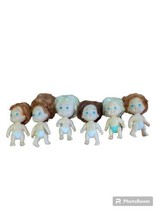 Vintage Tyco Baby Quints Miniature 2.5” Lot Of 6 Babies Different Hair Colorings - $22.86