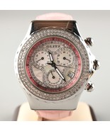 *GLITZ DIAMOND STAINLESS STEEL PINK BRACELET WATCH 8329 G0096 - $7,278.89 MXN