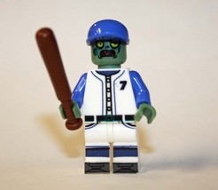 Minifigure Custom Toy Zombie Baseball Horror Movie - $5.30