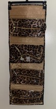 Leopard Print Hanging Travel Organizer Makeup Jewelry Toiletries New 32” Long - £7.47 GBP