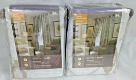 Allen + Roth Helina 52" x 84"  Back Tab Panel Thermal Room Set of 2 - $49.95