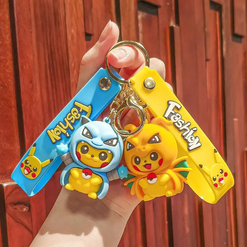 New Pokemon Keychain Pikachu Cross-dressing Charizard Blastoise Gengar Mewtwo - £6.50 GBP+
