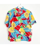 NWT Vintage Russ Button Top Tropical Hawaiian Floral Union Made Women’s 10P - $29.99