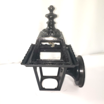 Vintage Gothic Cast Aluminum Porch Light Sconce Fixture Arts &amp; Crafts MC... - $30.00