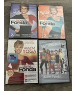 Jane Fonda 4 DVD LOT, Prime Time Fit &amp; Strong, Walk Out, AM/PM Yoga &amp; Ab... - $15.81 CAD