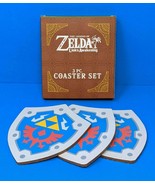 Legend of Zelda Link&#39;s Awakening Hylian Shield Coaster Set of 3 Hyrule N... - £11.65 GBP