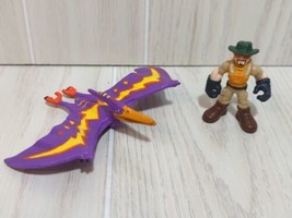 Jurassic World Park Ranger Toy Figure  Purple Pterodactyl Fisher Price Imaginext - £6.03 GBP