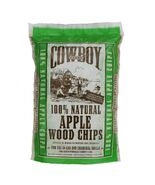 Cowboy 180 Cubic Inch Apple Wood Chips 1.68 lb Smoking BBQ Flavor - $285.24 MXN