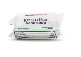 10% Sulfur Soap - DermaHarmony 4oz - (Made in USA) - 1 Bar (Wrapper) - $7.67