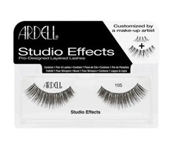 Ardell Professional Studio Effects Eye Lashes 1 Pack 105 Black  NEW - £7.76 GBP