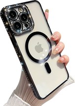 Compatible with iPhone 14 Pro Max 6.7&quot; Case Clear,Camera Lens Protection (Black) - £11.57 GBP