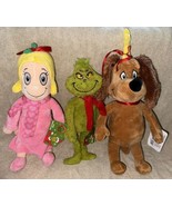 2022 Grinch Who Stole Christmas Max &amp; Cindy Lou WHO 13&quot; Plush Doll 65th ... - £61.35 GBP