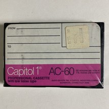 Capitol 1 AC-60 Professional cassette. Sealed-New - £6.15 GBP