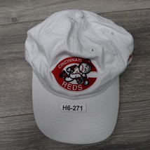 New Era Hat Mens One Size MLB Adjustable Strap Back White Casual Cincinnati Reds - £18.16 GBP