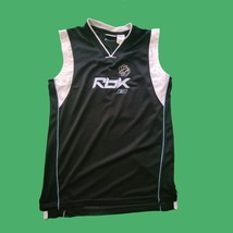 Reebok Basketball Jersey Youth Boys Size XL (20x30&quot;) Black Breathable - £12.34 GBP