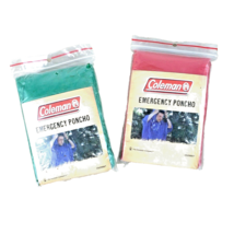 Coleman Set of 2 Emergency Ponchos NWT Camping Sports - £6.20 GBP