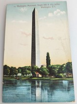 Washington Monument Vintage Postcard 555ft Tall National Mall - £3.13 GBP
