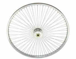 26&quot; CHROME PLATTED  STEEL LOWRIDER HOLLOW HUB WHEEL 72 SPOKES FITS 5/8 AXLE - £77.89 GBP