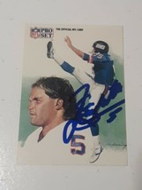 Sean Landeta New York Giants 1991 Pro Set Autograph Card #401 Read Description - £3.90 GBP