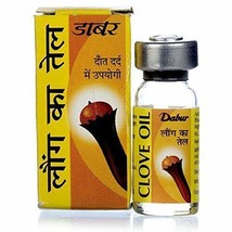 2 Pc X Dabur Clove Lavang Laung Oil for Chronic Toothache Ayurvedic Herbal 2ML - £8.07 GBP