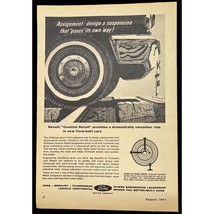 Ford Motors Cusion Recoil Print Ad Vintage 1963 Automotive Suspension - $11.95