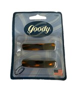 Goody Tortoise Shell Barrettes 73091 USA 2” Vintage 1999 Sealed - $26.63 CAD