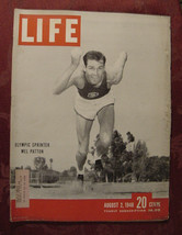 LIFE magazine August 2 1948 Mel Patton Olympics Alfred Kinsey The Andes - £9.55 GBP