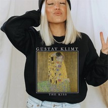 The Kiss by Gustav Klimt sweatshirt,Famous Gustav Klimt art hoodie ,Klimt painti - £35.39 GBP