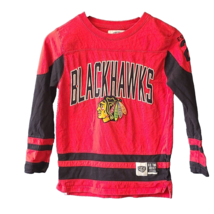 NHL Old Time Hockey Chicago Blackhawks Youth Size Med Long Sleeve Shirt - £17.23 GBP