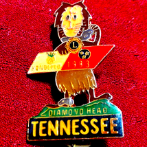 Vintage Lions Club pin Honolulu 1983~Diamond Head Tennessee~RARE PIN~UNIQUE - £58.66 GBP