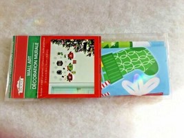 Christmas House Wall Cut sheet of Graphics 27.5 x 9.75 snowmn Snow Stocking NEW - $6.92
