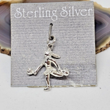 925 Sterling Silver - Cheerleader Charm Pendant - £13.05 GBP