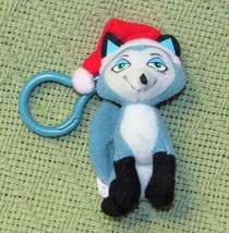 Bratz Petz Blue Dog Fox Clip On Mini Plush Christmas Stuffed Animal Santa Hat - £7.17 GBP