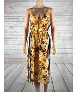 MIKEN Floral Sleeveless V-Neck Swim Cover-Up Midi Dress NWT XL - £8.89 GBP