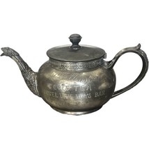 I.W. Harper Cold Tea Hotel Van Nuys Bar Teapot Los Angeles Silverplate 1900 B8 - £165.55 GBP