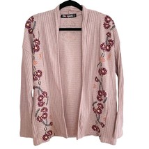 Desigual Rose Nerea Waterfall Floral Edged Cardigan Large - $35.53