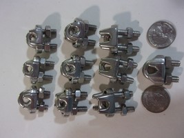 10 pack Stainless Steel Wire Rope Cable Clip, 3/16 Inch U Bolt Saddle USA - $273.66 MXN