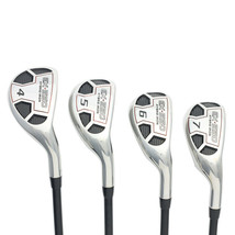 An item in the Sporting Goods category: Mens Powerbilt Golf EX-550 Hybrid Iron Set (4-7) Regular R Flex Rescue Clubs