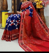 Traditional Sambalpuri Handloom Cotton Saree - Women's Wedding Attire - $124.05