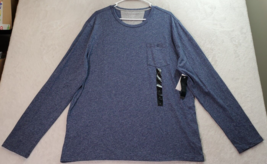 Banana Republic T Shirt Mens Size XL Blue Quick Dry Long Sleeve Crew Neck Pocket - £15.57 GBP