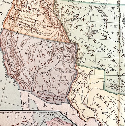 Map Territorial Growth Of United States 1871 Victorian Lithograph History DWAA12 Item image 3