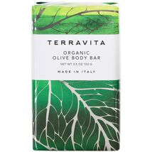 Terravita Organic, Vegan, & Gluten-Free Body Bar Soap, Olive, 100 Gram - $8.77