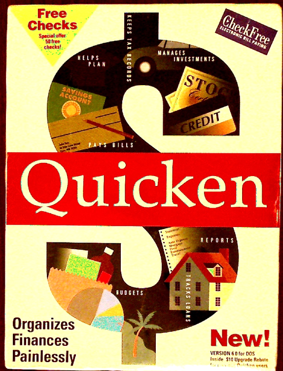 Vintage Intuit Software Quicken Version 6 for DOS *NEW OLD STOCK* - $52.95