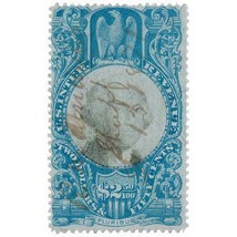 R124 $2.50 Second Issue, Blue &amp; Black, George Washington, US Revenue Sta... - £36.97 GBP