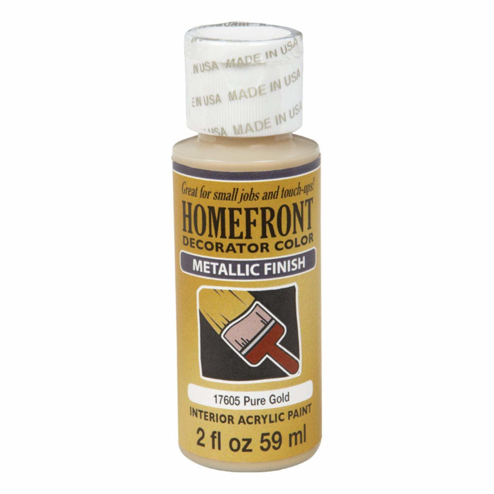 Plaid Enterprises, Inc. Homefront Metallic Pure Gold Hobby Paint 2 oz. - $26.42