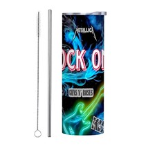ROCK ON; Rock Music | 20oz Skinny Tumbler | Generation X Music | Free Ship - $704.15 MXN