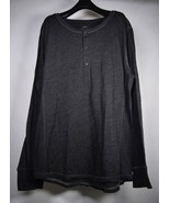 Isaora IO Mens Shirt Henley Gray LS Top XL - $55.51 CAD