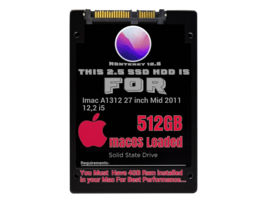 macOS 12.6 Monterey Preloaded on SSD 512GB For Imac A1312 Mid 2011 12,2 i5 - $64.99