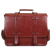 New Women Messenger Bags Leather Handbag Vintage Crossbody Satchel Briefcase - £67.86 GBP