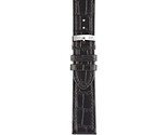 Morellato Juke Watch Strap - Black - 14mm - Chrome-plated Stainless Stee... - £20.81 GBP